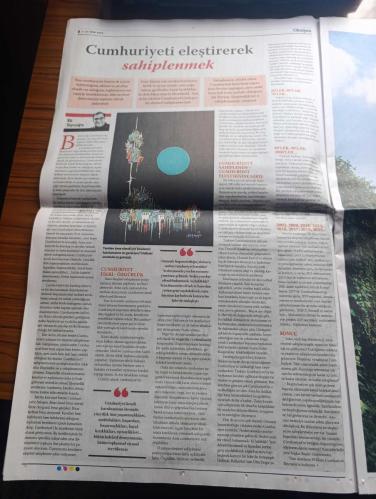 Oksijen Gazetesi - Turkish Newspaper - 27 Ekim 2023 - Atatürk 200 yıl da geçse bitmez İlber Ortaylı röportajı - Cumhuriyet en zoru başardı yazan Zülfü Livaneli - en kritik 10 yıl ve muhalefet yazan Christine Philliou - İş Bankası'nın asırlık öyküsü yazan Baran Can Sayın - 364 numaralı kuruluş belgesi - Milli mücadele gazetelerinde Cumhuriyet coşkusu fotoğraflar - İstanbul basınında Cumhuriyet ilanına öfke - The New York Times Atatürk kapağı - Mustafa Kemal Paşa'nın 7 Mayıs 1924'te Yunus Nadiye verdiği mülakattan - Altan Öymen'in gözünden Cumhuriyet Halk Partisi'nin 100 Yılı - 1928 yılında ilk kumbaralar dağıtılmaya başladı - Cumhuriyetin ilk paraları devrimlerle şekillendi yazan Aliye Erol - Türkiye'nin yerli sermaye ile kurulan ilk çikolata fabrikası Menage - Sabiha Gökçen dünyanın ilk kadın asker pilotu Fotoğrafı - Denizi Türklerin hayatına sokan deha Atatürk yazan Cem Gürdeniz - Atatürk'ün hayatına değen 36 gemiden bugüne 4'ü kaldı - İstiklal Marşı'nın hikayesi - 29 Ekim 1923
