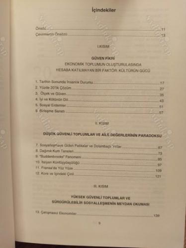 Güven - Sosyal Erdemler ve Refahın Yaratılması (Ciltli, Şömizli)