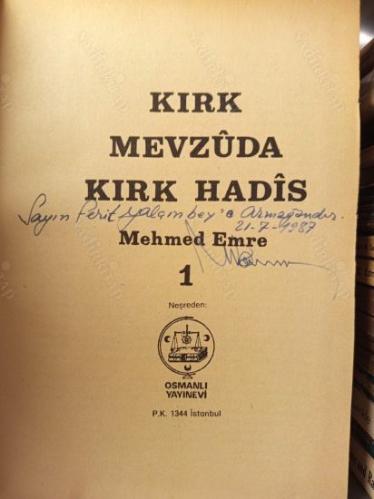 Kırk Mevzuda Kırk Hadis 1. ve 2. Cilt (Tek Kitap)