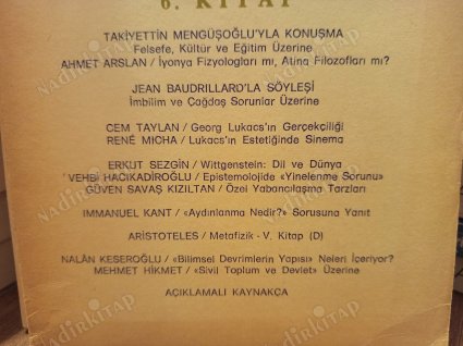 Felsefe Yazıları 6. Kitap