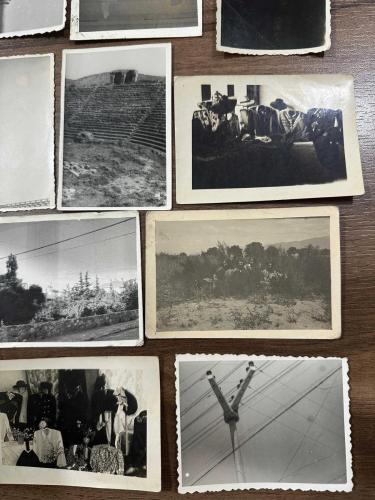 1940-1950 Dönemi karışık 14 adet siyah beyaz fotoğraflar kolleksiyonluk 5 x 8 cm