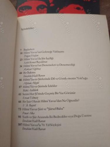 Hilmi Yavuz Kitabı