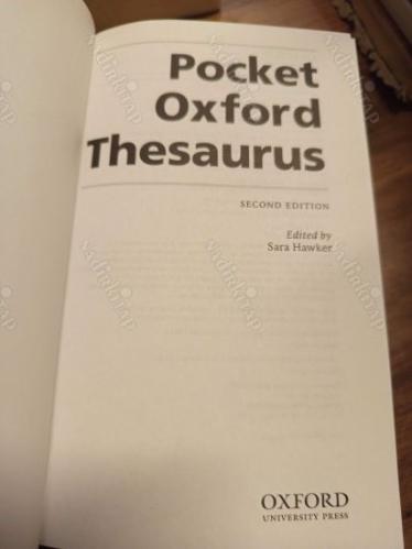 Pocket Oxford Thesaurus 2E (Ciltli, Şömizli)