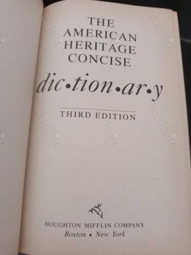The American Heritage Concise Dictionary (Ciltli)