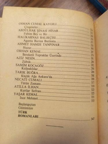 Özetli Örnekli Türk Romanları