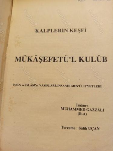 Mükaşefetü'l Kulub / Kalplerin Keşfi (Ciltli)