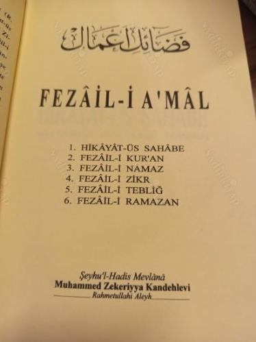 Fezâil-i A'mâl - Amellerin Fazileti (Ciltli)