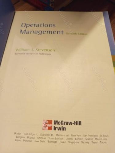 Operations Management 7E (CD mevcuttur)