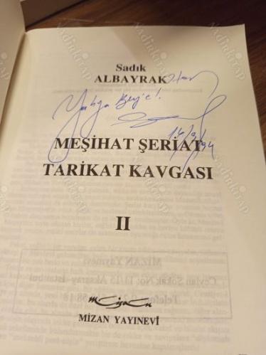 Meşrutiyet'ten Cumhuriyet'e Meşihat Şeriat Tarikat Kavgası 2. Cilt (İthaflı, İimzalı)