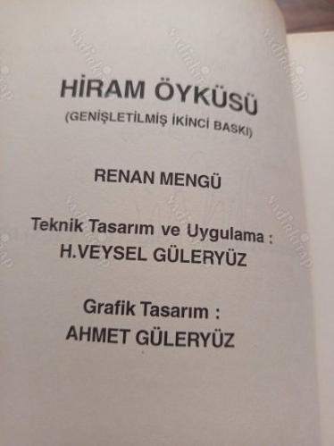 Hiram Öyküsü - Genişletilmiş İkinci Baskı (İthaflı, İmzalı)