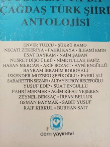 Eski Yugoslavya'da Çağdaş Türk Şiiri Antolojisi