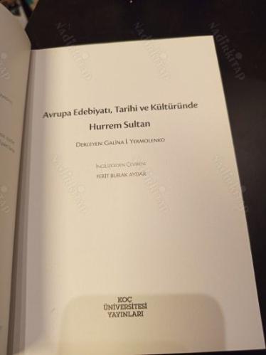 Avrupa Edebiyatı Tarihi ve Kültüründe Hurrem Sultan