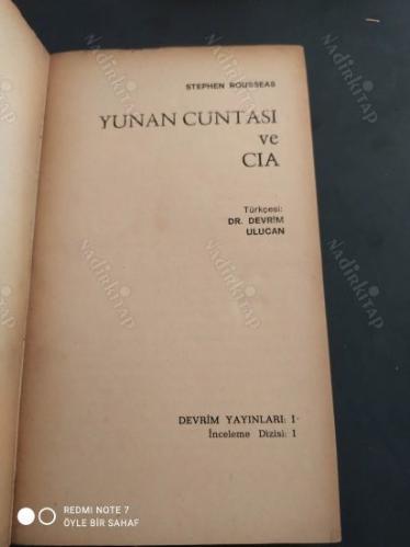 Yunan Cuntası ve CIA