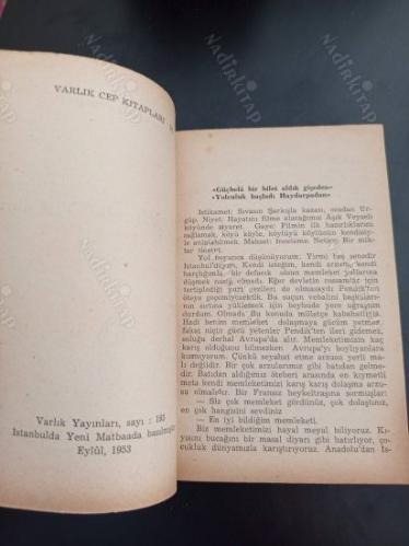 Cânım Anadolu (İlk Baskı)