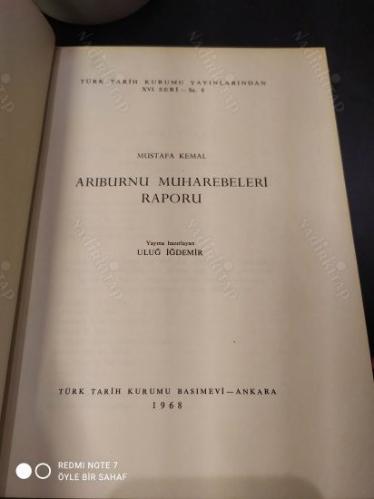 Arıburnu Muharebeleri Raporu (İlk Baskı)