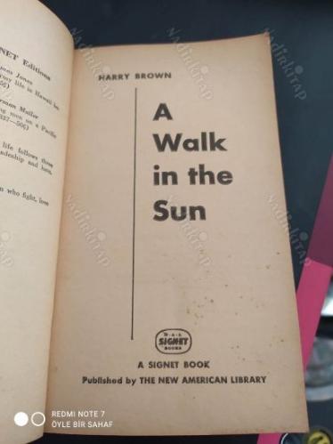 A Walk In The Sun / A Great War Novel (Güneşte Bir Yürüyüş)
