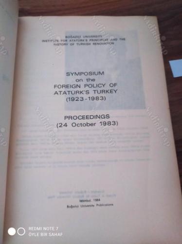 Atatürk Türkiye'sinde (1923-1983) Dış Politika Sempozyumu