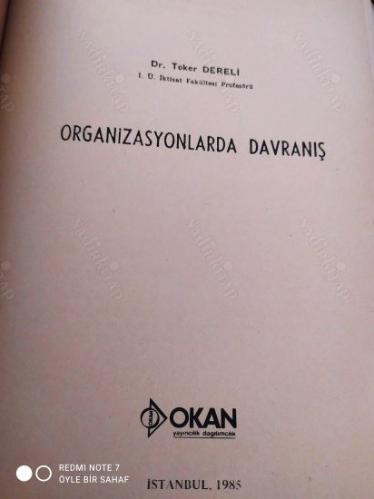 Organizasyonlarda Davranış