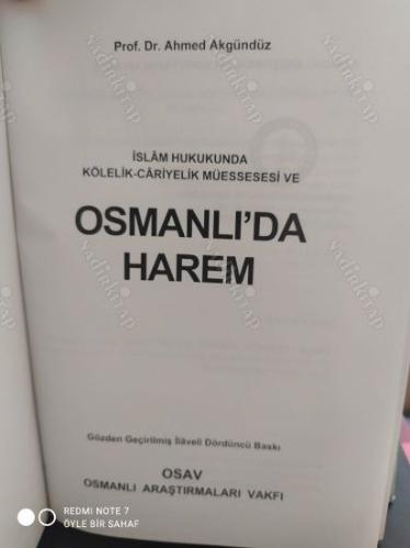 İslam Hukukunda Kölelik - Cariyelik Müessesesi ve Osmanlı'da Harem