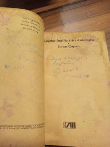 Çağdaş İngiliz Şiiri Antolojisi (İthaflı İmzalı)