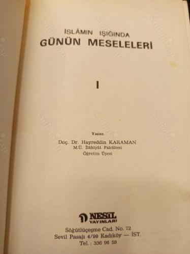 İslamın Işığında Günün Meseleleri I-II-III (3 Cilt Takım)