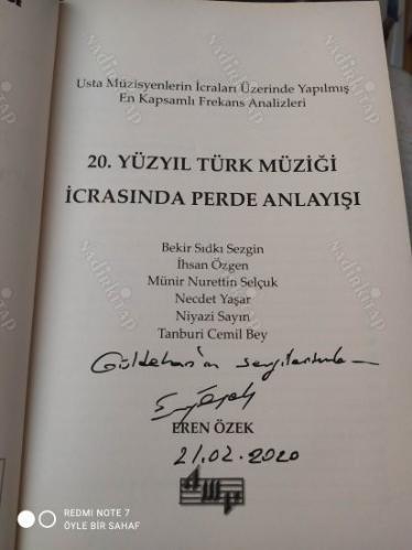 20. Yüzyıl Türk Müziği İcrasında Perde Anlayışı - Usta Müzisyenlerin İcraları Üzerine Yapılmış En Kapsamlı Frekans Analizleri (İthaflı İmzalı)