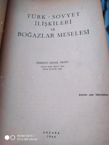 Türk - Sovyet İlişkileri ve Boğazlar Meselesi