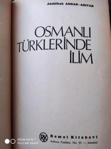 Osmanlı Türklerinde İlim