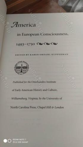 America in European Consciousness, 1493-1750