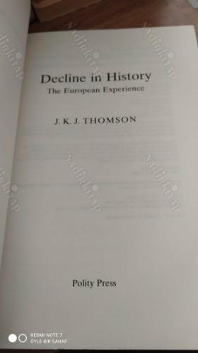 Decline in History - The European Experience (Tarihte Gerileme - Avrupa Deneyimi)