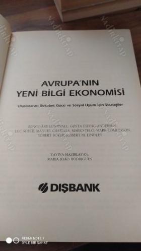 Avrupa'nın Yeni Bilgi Ekonomisi - Uluslararası Rekabet Gücü ve Sosyal Uyum için Stratejiler