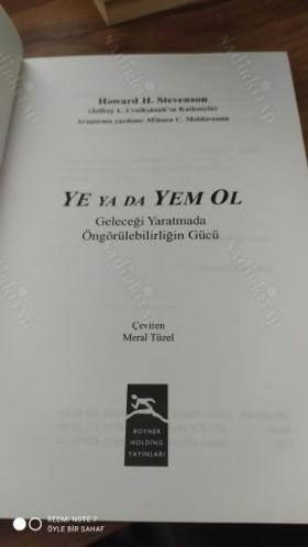 Ye Ya Da Yem Ol / Geleceği Yaratmada Öngörülebilirliğin Gücü