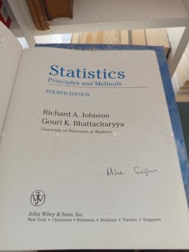Statistics - Principles and Methods (4th Edititon)