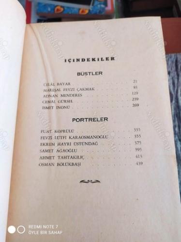 Politika Galerisi - Büstler Ve Portreler (Bayar, Çakmak, Menderes, Gürsel, İnönü, Köprülü, Bölükbaşı, Ağaoğlu)