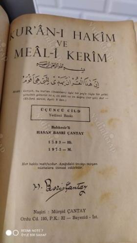 Kur'an-ı Hakim ve Meal-i Kerim - 3 Cilt Takım (7. Baskı)