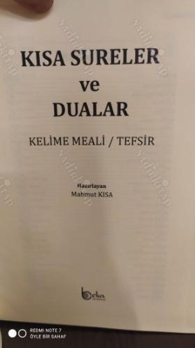 Kısa Sureler Kelime Meali Ve Tefsir (Şamua Kağıt, Ciltli)