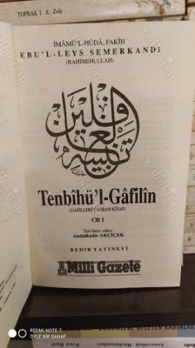 Tenbihü'l -Gafilin Bustanü'l-Arifin 1-2 / Gafilleri Uyaran Kitap (2 Cilt Takım)
