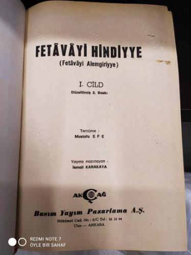 Fetâvâ-yı Hindiyye - Ansiklopedik İslâm Fıkhı 16 Cilt Tam Takım
