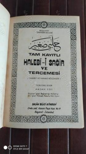 Tam Kayıtlı Halebi-i Sağir Ve Tercemesi
