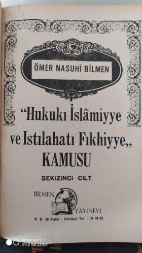 Hukuki İslamiyye ve Islahatı Fıkhiyye Kamusu 1967-1969 (8 Cilt Takım)