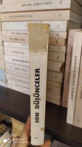 Son Düşünceler (Bilim ve Kültür Eserleri Dizisi)