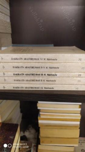 Hakikatın Araştırılması I - II - III - IV/V - VI 5 Cilt Takım (Batı Klasikleri)