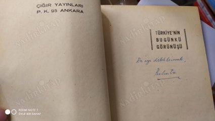 Türkiye'nin Bugünkü Görünüşü (İthaflı İmzalı)