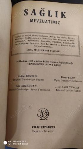 Sağlık Mevzuatımız (Yenilenmiş 2. Baskı)