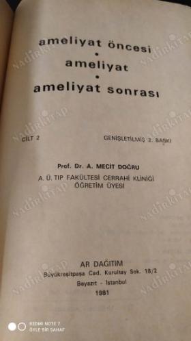 Ameliyat Öncesi - Ameliyat - Ameliyat Sonrası / Cilt 2
