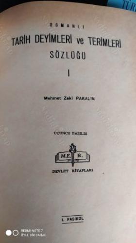 Osmanlı Tarih Deyimleri ve Terimleri Sözlüğü 3 Cilt Takım (Ciltli)