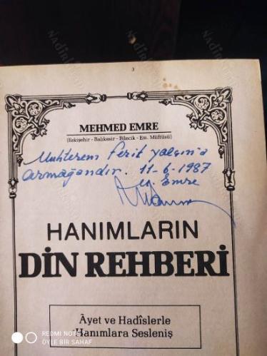 Hanımların Din Rehberi / Ayet ve Hadislerle Hanımlara Sesleniş (İthaflı İmzalı)