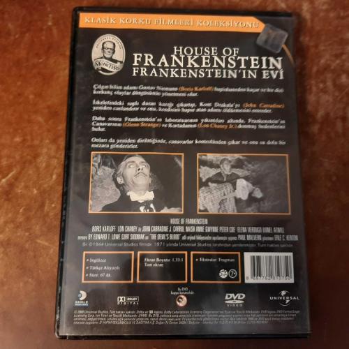 HOUSE OF FRANKENSTEIN   - ORJINAL BANDROLLU - DVD