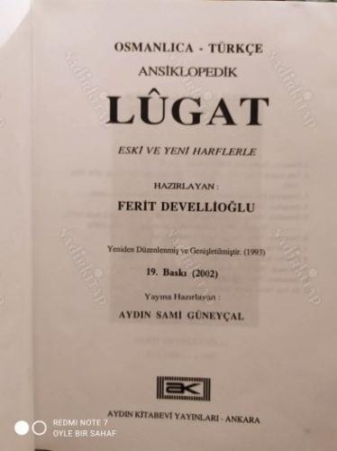 Osmanlıca - Türkçe Ansiklopedik Lugat (Eski ve Yeni Harflerle)