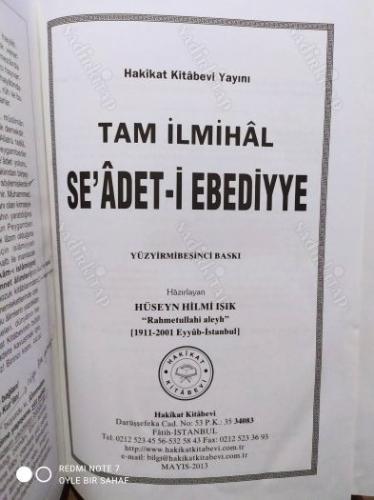 Tam İlmihal - Seadet-i Ebediyye (125. Baskı)